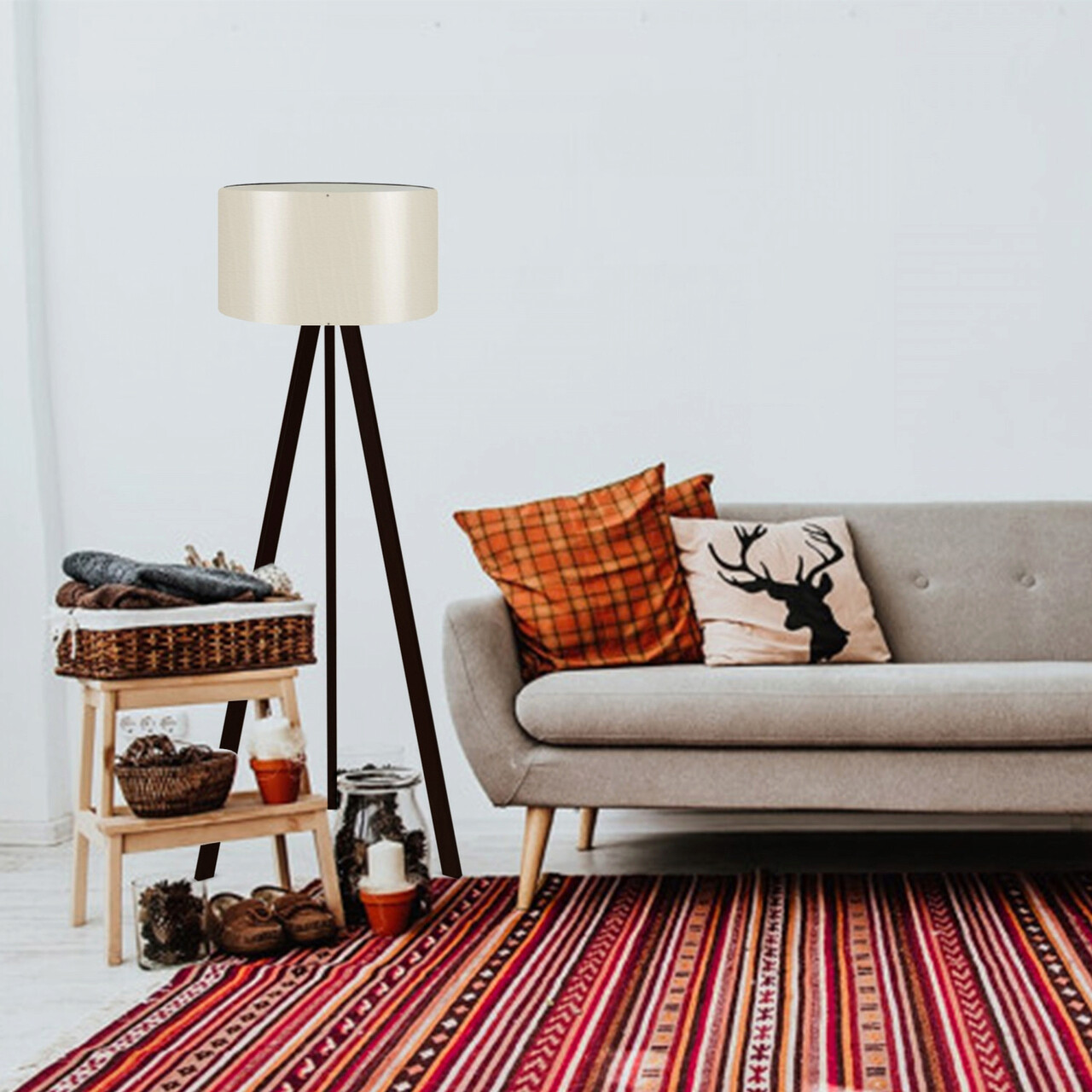 Lampadar, Opviq, 780SGN4454, Crem - imagine 4